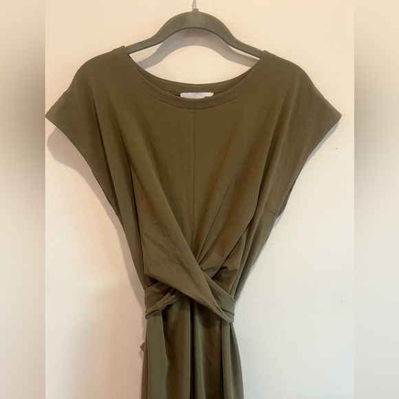 Modern Citizen Fei Tie-Front Organic Cotton Dress - Size L NEW WITH TAGS - Picture 4 of 7